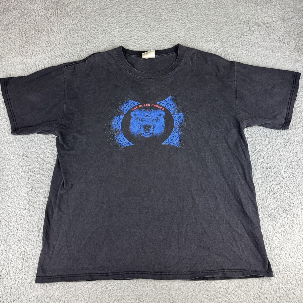 The Black Crowes Lions Album Promo Band T-Shirt Size Large Winterland Faded Y2k